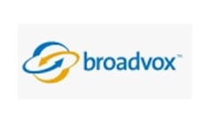 A logo of broadvox, which is an it company.