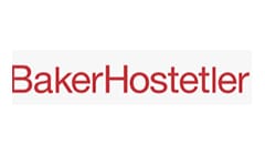 A red and white logo of the maker hostet company.